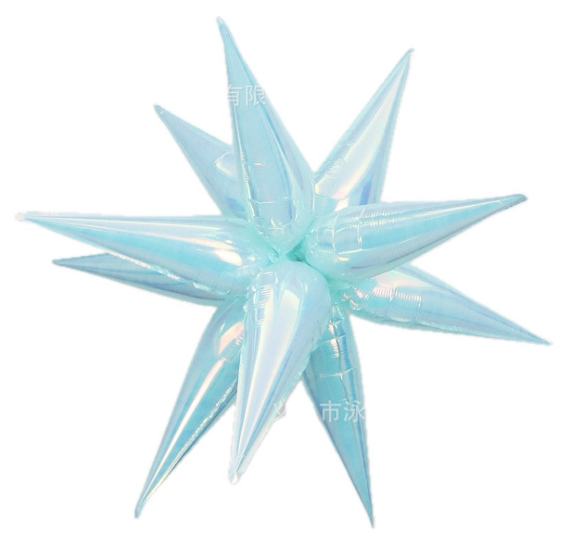 Фольгована кулька промінь для 3D зірки їжака 41 дюйм голограма, фото 1