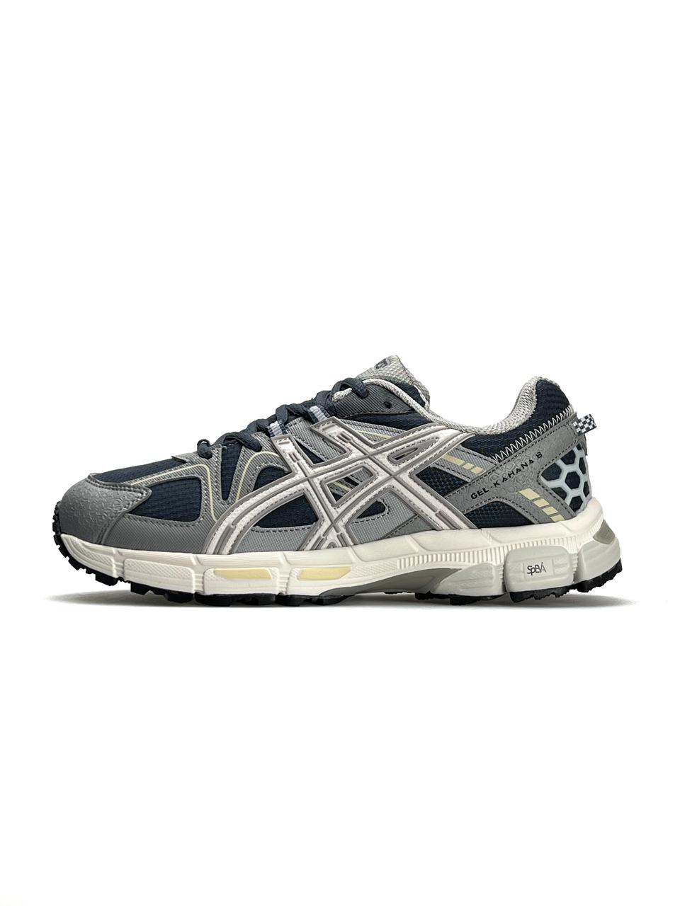 Чоловічі шкіряні текстиль кросівки ASICS Gel-Kahana 8 Grey Beige, чоловічі кеди Асикс сірі. 41