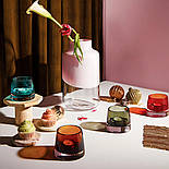 Набір свічників 2од Joy Red Nude Glass, фото 4