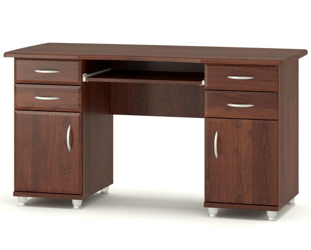 Стіл письмовий з 2-ма тумбами Горіх міланський Стіл письмовий з 2-ма тумбами Горіх міланський