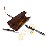 Набір ножів для сиру 3 од Monaco Black з шкіряним чохлом Boska Holland, фото 9