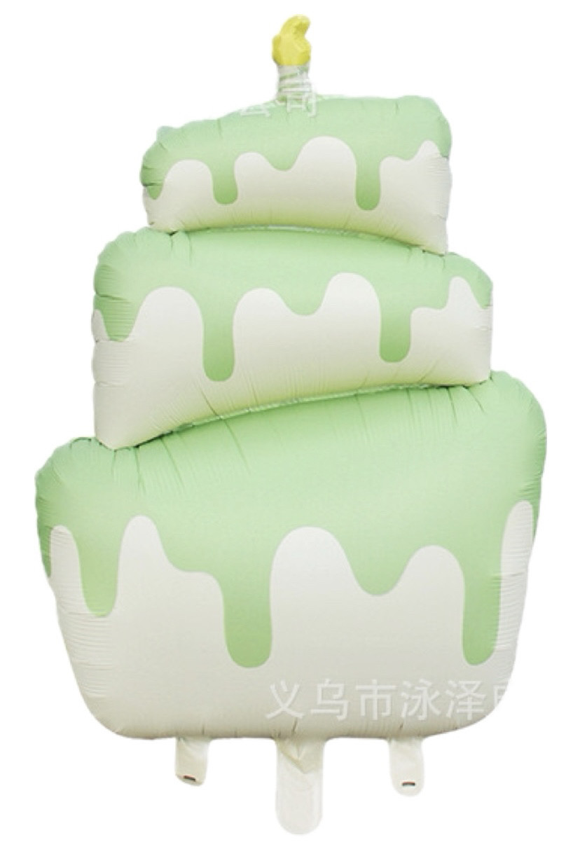 Фольгована кулька фігура Тортик 96х55,5 см, фото 1