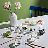 Сервірувальне блюдо для закусок Silhouette Curved Nude Glass, фото 2