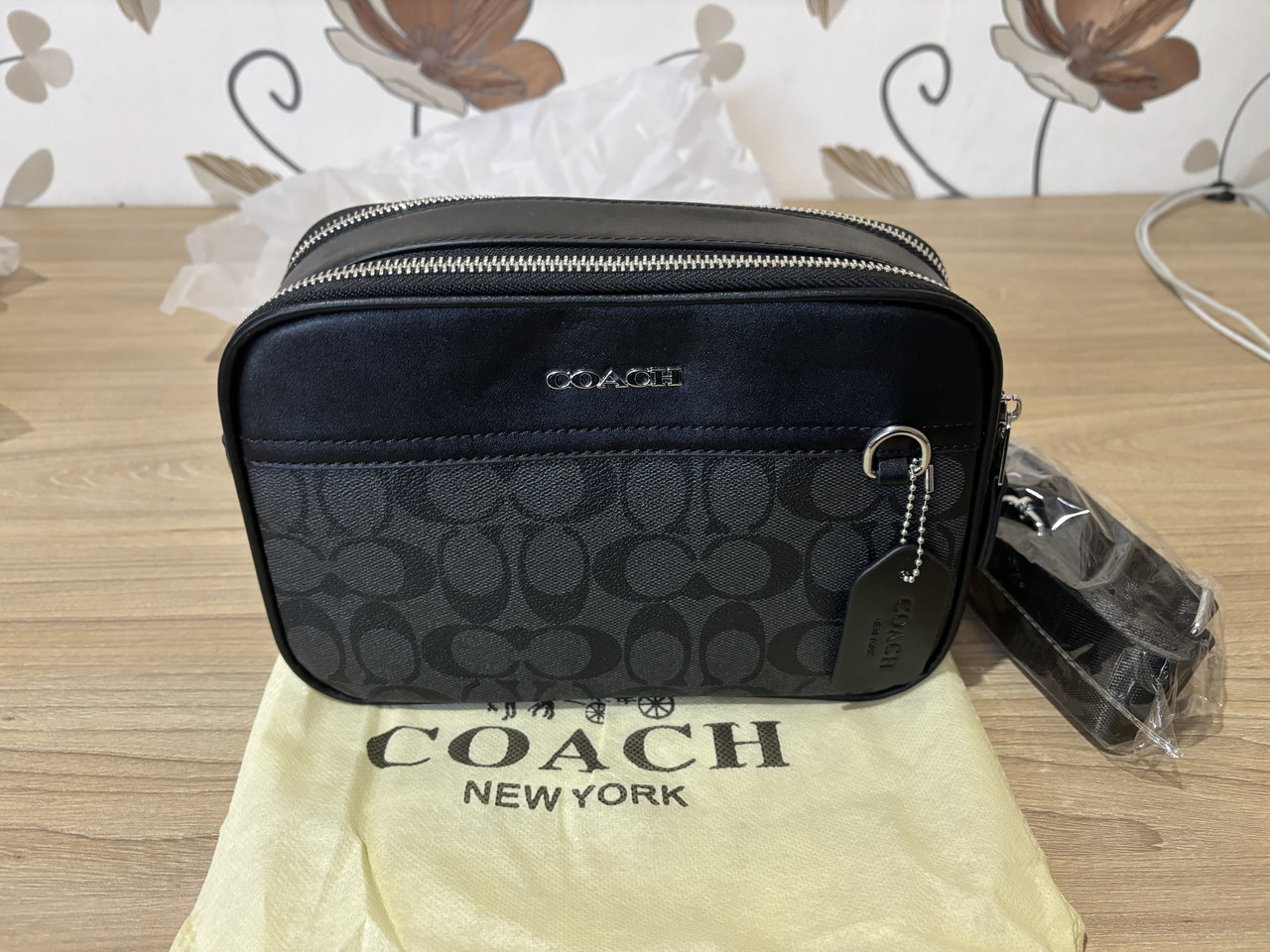 Сумка через плече Coach сумка шкіряна сумка на плече сумка coach чоловіча, фото 1