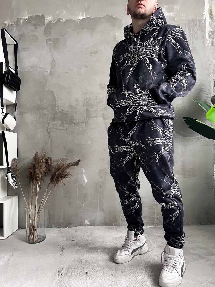 Теплий спортивний костюм худі+штани чоловічий
