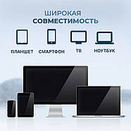 Портативна колонка Bluetooth 30 Вт на акумуляторі з мікрофоном та LED-підсвічуванням ZQS6210W, фото 8