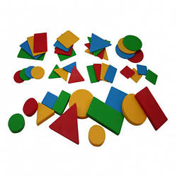 Логічні блоки Дьєнеша (64 шт.) Дидактичний набір для навчання