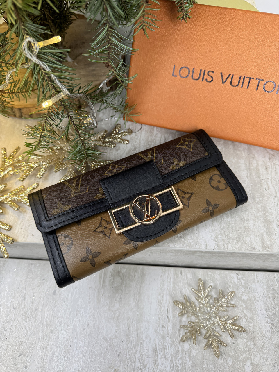 Жіночий гаманець Louis Vuitton моногам великий Луї Віттон