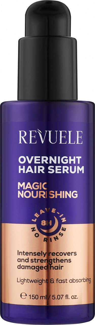 Живильна нічна сироватка для волосся Revuele Overnight Hair Serum 8H Magic Nourishing 150 мл