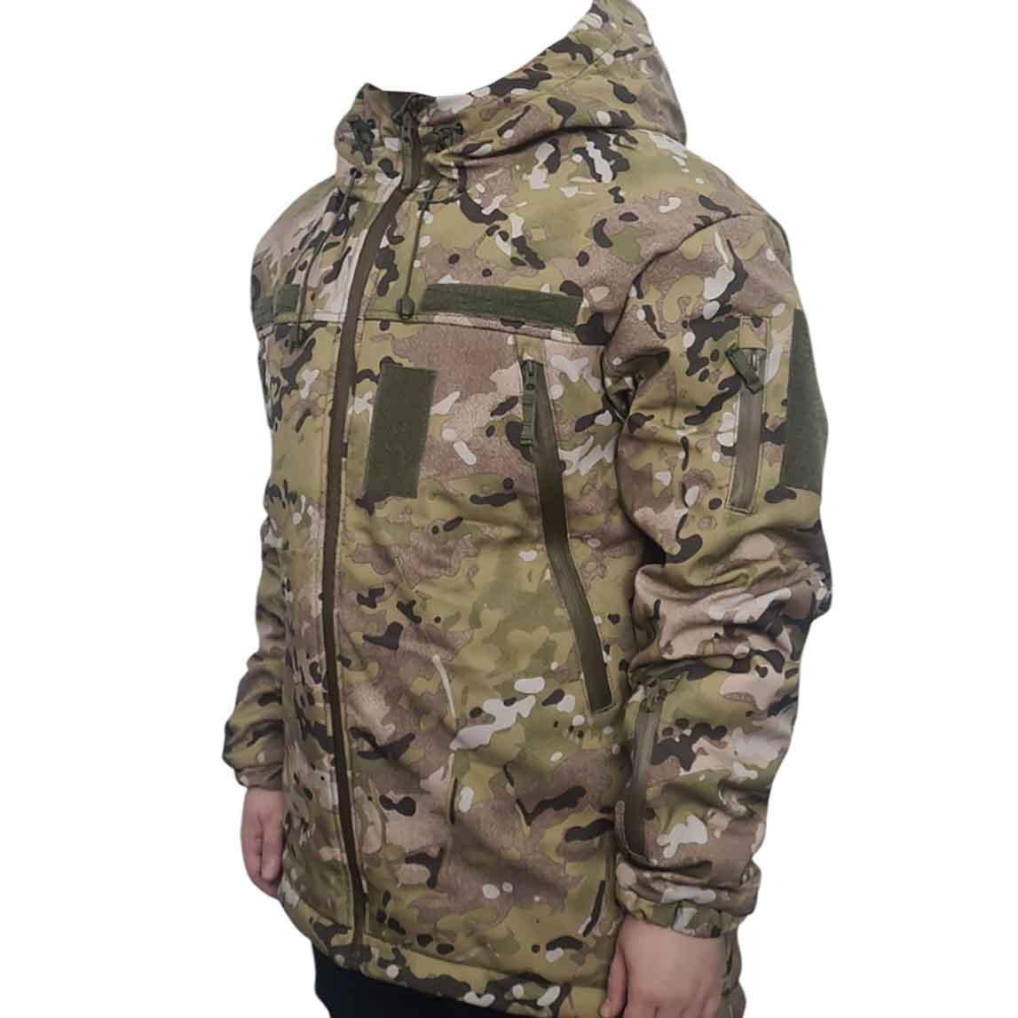 Куртка утеплена Soft shell світлий, Мультикам, М-ТМ, фото 1