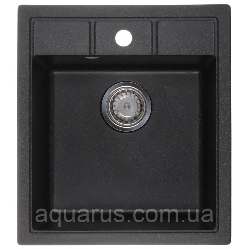 Мийка кухонна ZERIX ZS-4651S-03 чорна (ZX4564)