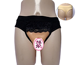 Силіконова вагіна труси.Накладний пушап на пінис. Накладна вагіна. Силіконова вагіна Підробна вагіна, фото 2