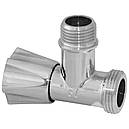 Кран вентильний кутовий Albertoni DN 1/2"x3/4" для пральної машини (Італія) D906189, фото 2