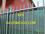 Сітка 1.5х100м 95% маскувальна, затіняюча на паркан Італійська якість, фото 4