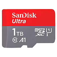 Карта пам'яті 1TB SanDisk microSDXC Ultra A1 (UHS-1) C10 (SDSQUAC-1T00-GN6MA) + adapter SD, фото 3