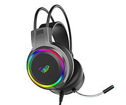 Навушники гарнітура накладні дротові Aula S608 Wired Gaming Headset Black (6948391235509), фото 4