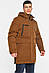 Куртка чоловіча подовжена єврозима коричневого кольору 196068M, фото 2