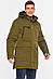 Куртка чоловіча подовжена єврозима кольору хакі 196069M, фото 2