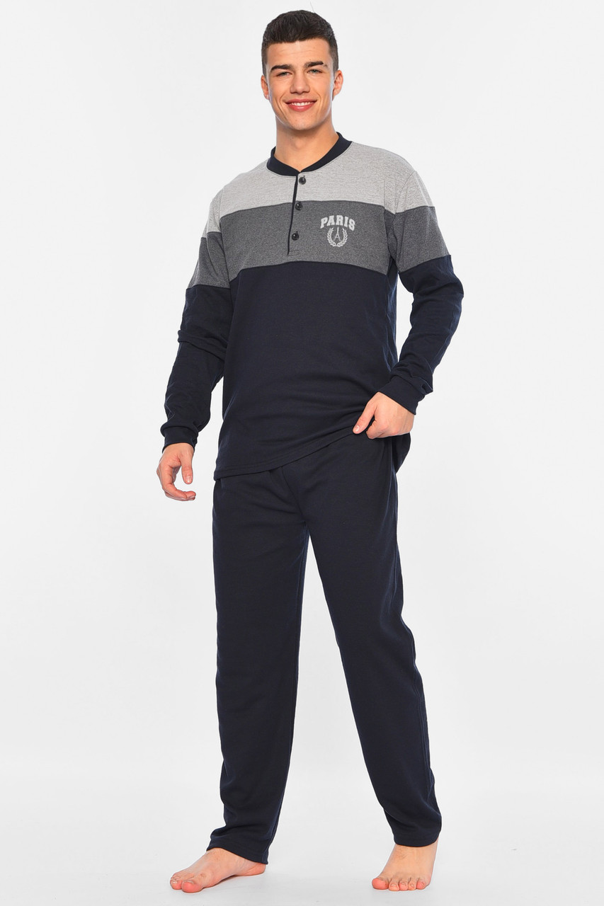 Піжама чоловіча темно-синього кольору 196161P, фото 1