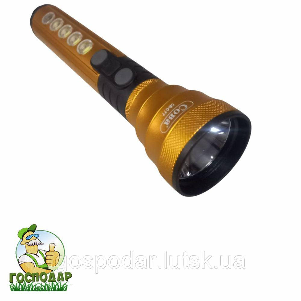 Ліхтар світлодіодний акумуляторний COBA 2 в 1 (CB-C77), фото 1