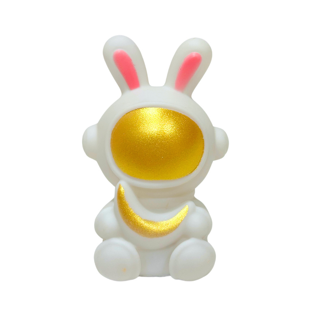 Нічник дитячий Космонавт з вушками h-9 см AT-011D/0330 (на батарейках), фото 1