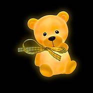 Нічник дитячий Ведмедик h-8,5 см AT-014D/0333 (на батарейках), фото 2