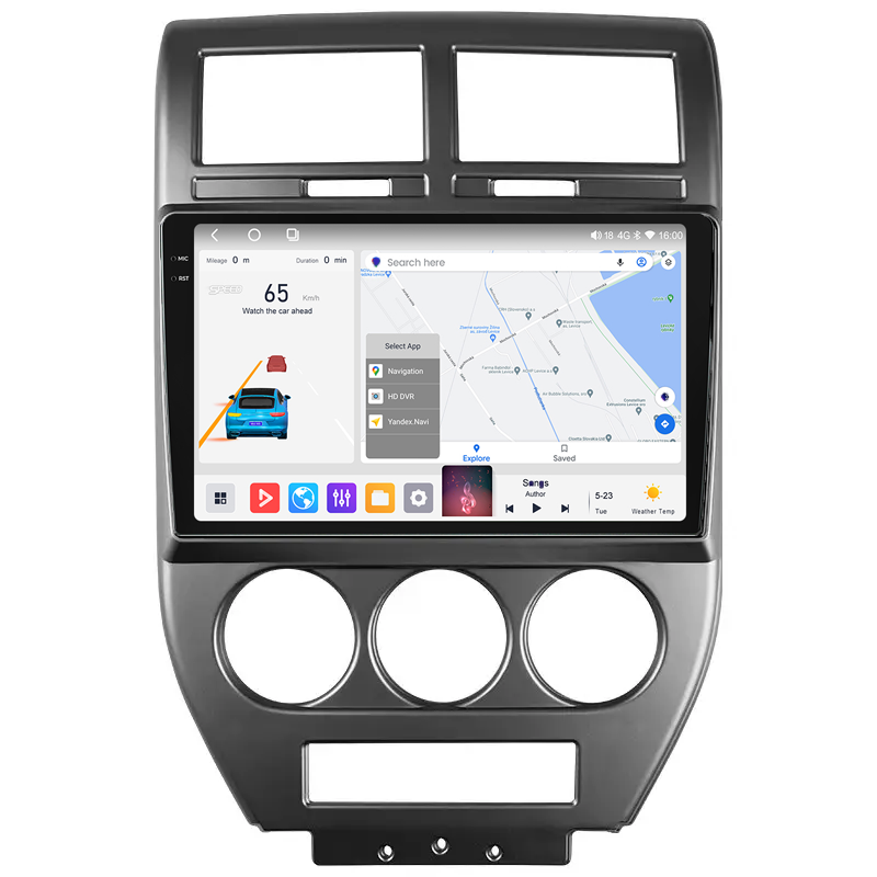 Штатна магнітола Mekede MS 2k Jeep Compass (2006-2010) CarPlay QleD