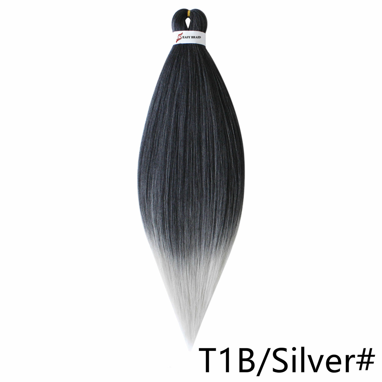 Канекалон Easy Braid T1B/Silver омбре чорний пепелястий