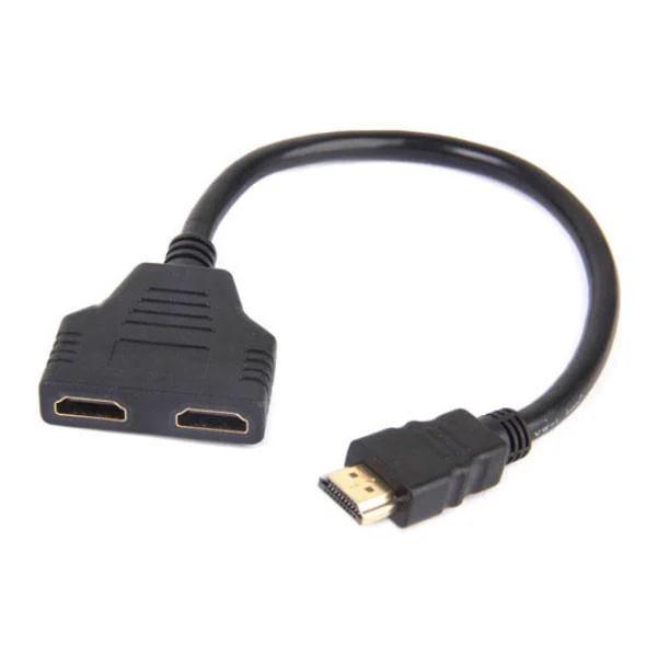 Відео розгалужувач кабель HDMI на 2 порти HDMI switch спліттер, фото 1
