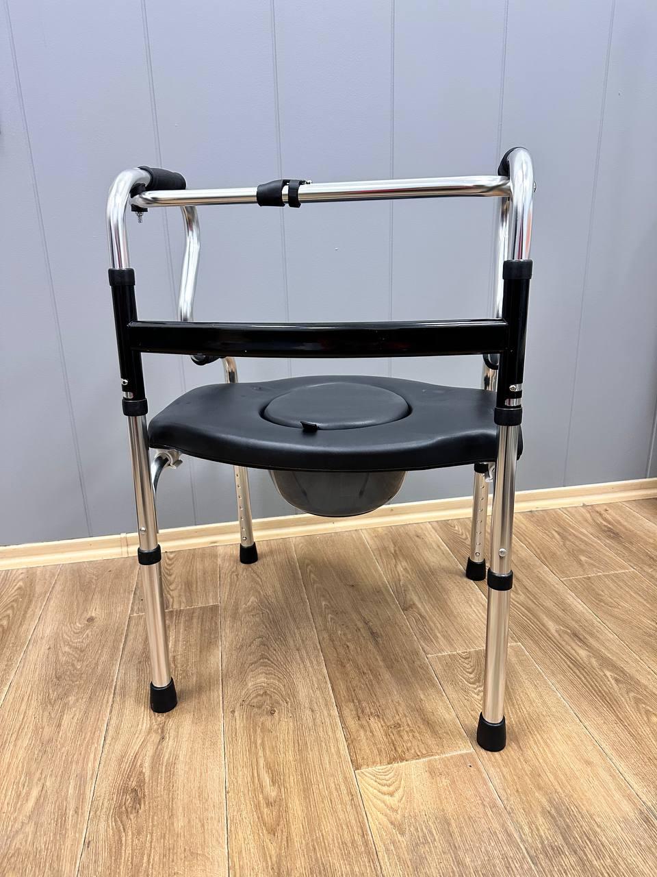 Ходунки дворівневі з туалетом складні сталеві