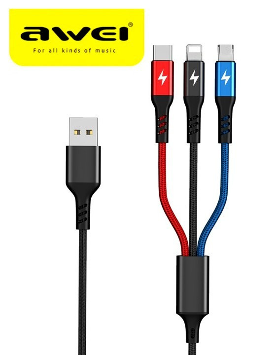 Кабель USB 3в1 AWEI CL-971, фото 1