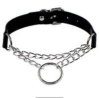 Рок чокер. Чокер-колье со вставкой " Кольцо"