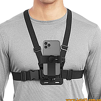 Кріплення на груди для смартфона пов'язка для грудей регульований тримач для телефону з нагрудним кріпленням нагрудне кріплення
