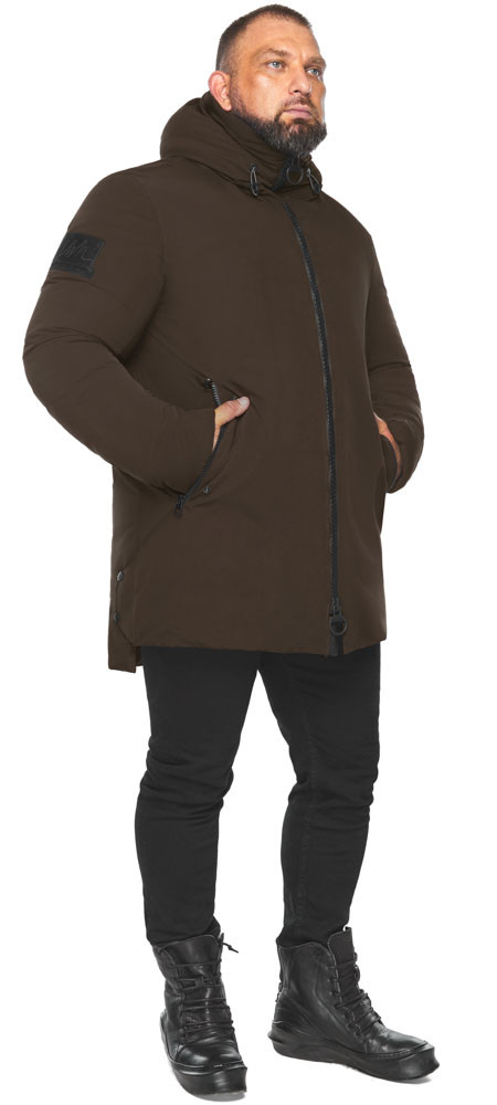 Коричнева чоловіча парка для зими модель 67142 54 (XXL)