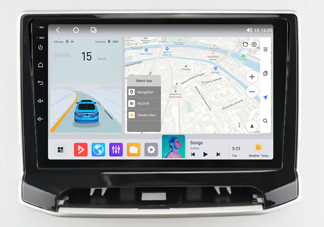 Штатная магнитола Mekede MS Jeep Compass 2021 QleD