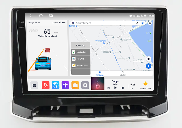 Штатная магнитола Mekede MS 2k Jeep Compass 2021 CarPlay QleD