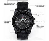 Чоловічий кварцовий годинник Swiss Army Watch армійського стилю, фото 8