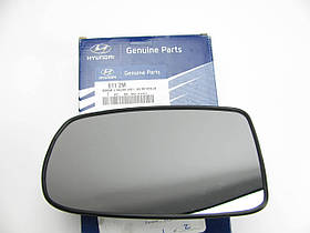 Hyundai Genesis купе 2010-2016 Дзеркало ліве скло вкладка лівого дзеркала без підігрівання Новий Оригінал