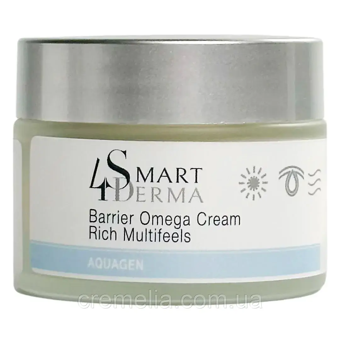 Розкішний живильний крем з церамідами Smart4Derma Barrier Omega Cream Rich Multifeels, фото 1