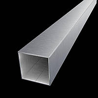 Труба 10х10 толщина 1 мм нержавеющая шлифованная матовая профильная труба пищевая стандарт AISI 304 нж н/ж