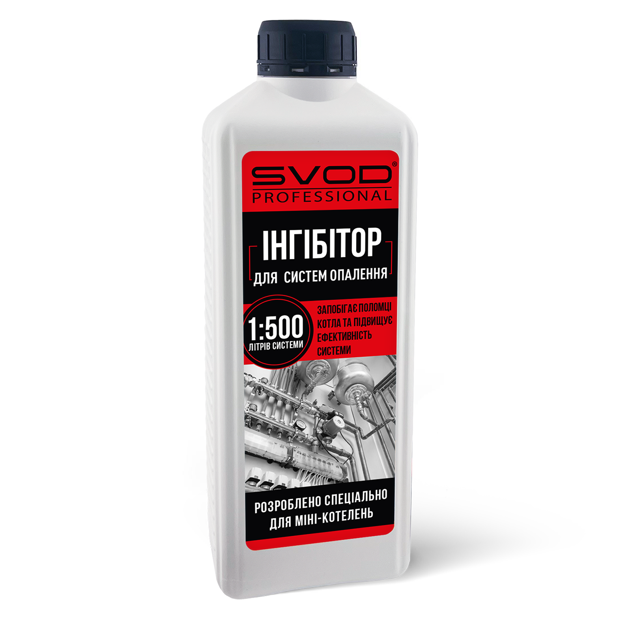СВОД SVOD PROFESSIONAL Інгібітор для систем опалення "міні котельні", 1 л (на 500 літрів системи), фото 1