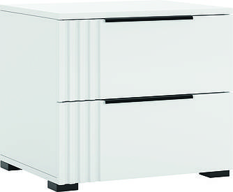 Тумба приліжкова Амелія модульної спальні Амелія білий/білий глянець