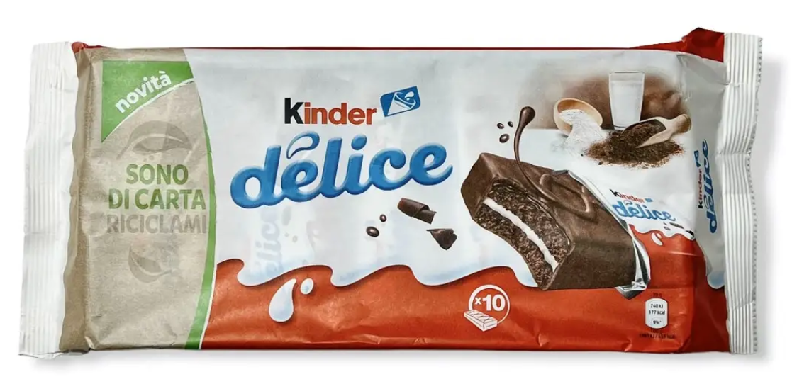Шоколадні міні бісквіти Ferrero Kinder Delice 10x39г