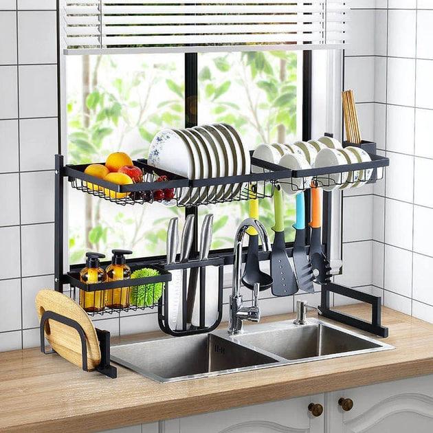 Сушарка для посуду з нержавіючої сталі, Storage Shelf, для раковини, XL-738
