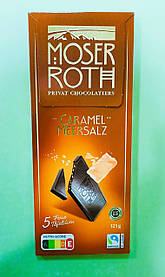Шоколад Moser Roth карамель-сіль чорний 125 г