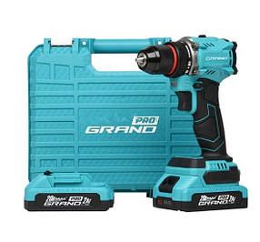 Акумуляторний шуропокрут Grand ДА-20/2 BL PRO (безщітковий мотор 2 А·год 52 Нм кейс)