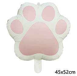 Фольгована кулька фігура Лапка 45х52 см