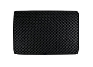 EVA килимок придверний EVAtech Home 80x120 см ромб чорний кант чорний