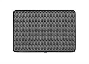 EVA килимок придверний EVAtech Home 60x90 см сота сіра кант чорний