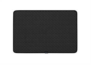 EVA килимок придверний EVAtech Home 60x90 см сота чорна кант чорний